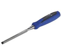 Formon de 6 mm avec manche en plastique, idéal pour les travaux de menuiserie et de détail du bois.