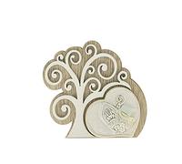 Formoso 04A118 Bonbonnière pour décoration icône arbre de vie confirmation en bois 9 cm