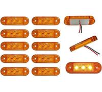 Formplas 10 x LED Feux Gabarit Position Lateral Jaune 12v 24v Remolque Camion Camionette Lampe