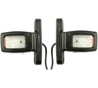 Formplas 2 x LED Feux Gabarit Position Feu Lateral Rouge Blanc Jaune 12v 24v Remolque Camion Camionette Lampe