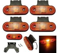 Formplas 4 x LED Feux Gabarit Position Lateral Jaune 12v 24v Remolque Camion Camionette Lampe