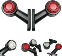 Formplas Lot de 2 ampoules LED pour remorque 12 V 24 V - Feux de position latéraux gauche + droite pour camion et voiture - E9