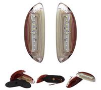 Formplas Lot de 2 feux de gabarit LED 12 V 24 V Feux de position latéraux Marquage latéral camion voiture remorque ADAC