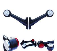 Formplas Lot de 2 feux de gabarit LED pour camion 12V 24V certification E20 Longueur : 190 mm