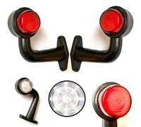 Formplas Lot de 2 feux de position LED pour camion et remorque 12 V 24 V E20 - Longueur 150 mm - Hauteur 160 mm - Épaisseur 65 mm