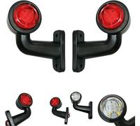 Formplas Lot de 2 feux de position pour camion, 12 V/24 V, LED pour remorque, feu de position pour caravane, feu arrière pour voiture, feu de contour