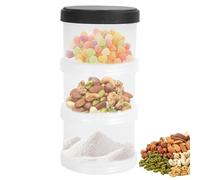 Formula Dispenser Box Three Layer Milk Powder Organizer Box - Portable Formula Storage Container for Use | Durable Food Grade Design System, Stackable Multi Layer Structure Feature, Leak