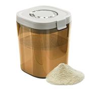 Formula Dispenser Container, Powder Storage Box, Leakproof Sealed Lid, Built-In Measuring Spoon, Compact Travel Size, Ideal for Camping Trips, Home Kitchens and Daily Baby Feeding