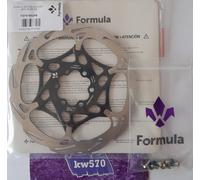 Formula 2-pieces 6b Brake Disc Argenté 160 mm