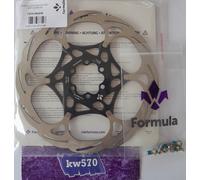 Formula - Disque 2 Pièces Noir 6 Trous 160/180/203mm 6 Vis 7/8