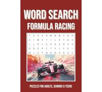 Formula Racing Word Search Puzzle Book: Word Searches with Easy to Read Print about Formula Racing, Cars, Motor Racing and More | 6X9 inches, 110 ... Gift for Vacations, Holidays and Free Times
