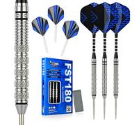 Formula Sports Steeldartartpfeile aus 90% Wolfram, 21 g/22 g/23 g/24 g, Stahlspitze, Dartpfeile mit Aluminium-Schäften + Wolfram-Barrels + Dartspitzer, Dartpfeile aus Wolframstahl (22)