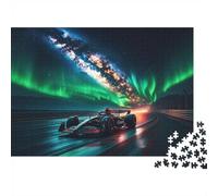Formulaa Race Puzzles pour Seniors 1000 Pièces Recy rid Car Racing Jigsaw Puzzles Accessoires de Jeu de Puzzle Family Gaming Time Éducatif Game Challenge Cadeau 38x26cm/1000 Pièces