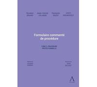 Formulaire commenté de procédure - Tome 3. La procédure protectionnelle - François Dessy - Anthemis - broché - Etude