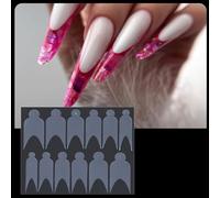 Formulaire De Clou French Extension Tips Autocollant Pour NAI DUALS FAUX EXTENSE Ligne Moule Autocollant Guide Dessin L'aliéné