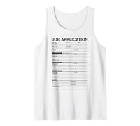 Formulaire de Demande d'emploi Blague pour Costume d'emploi pour Femmes et Hommes Débardeur