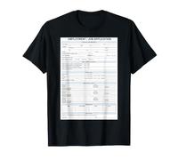 Formulaire de Demande d'emploi Costume d'emploi Homme Femme T-Shirt