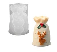 Formulaire de sac cadeau de vacances, B | Moule de Noël en silicone pour verser la cire, décoration saisonnière, utilisation en studio
