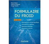 Formulaire du froid Pierre Rapin (Auteur), Patrick Jacquard (Auteur), Serge Sandre (Auteur)