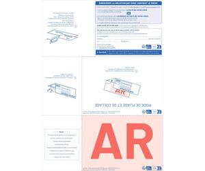 Formulaire imprimé pour recommandé avec AR A4 IB1 - Boîte de 1000