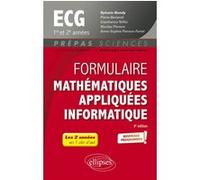 Formulaire Mathématiques appliquées - Informatique - ECG 1re et 2e années - Programme 2022