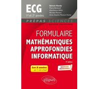 Formulaire Mathématiques Approfondies Informatique Ecg 1re Et 2e Années