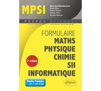Formulaire : Mathématiques - Physique-Chimie - SII - Informatique - MPSI