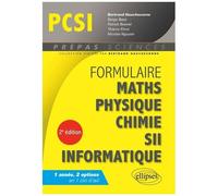 Formulaire Pcsi Mathématiques Physique Chimie Sii Informatique