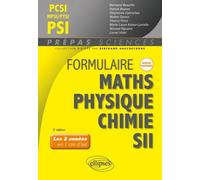 Formulaire Pcsi-Mpsi-Ptsi Psi, Mathématiques, Physique-Chimie, Sii