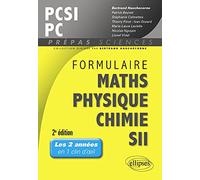 Formulaire PCSI/PC, mathématiques, physique, chimie, SII (1er semestre)