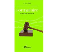 A.A.L. Bindi – Formulaire – Poétique du droit – Étude – Broché