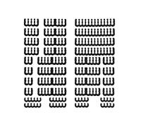 Formulamod Le kit de peigne de câble comprend pour câble d'extension d'alimentation, SATA et Molex outils de gestion des manchons organisateur de fils, peigne de câble de refroidissement à eau (noir)