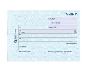 Formularbuch Quittung Ohne Mwst., Sd