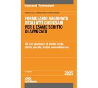 Formulario ragionato degli atti giudiziari per l'esame scritto di avvocato. Gli atti giudiziari di diritto civile, diritto penale, diritto amministrativo
