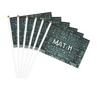 Formulas Formes Théorie des mathématiques Impression Pratique Drapeau à main Polyvalent Drapeaux Poteau Fêtes Défilés Décorations Vacances