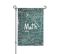 Formulas Formes Théorie des mathématiques Mot Automne Jardin Drapeau Double Face Décoration Saisonnière Durable pour Jardin Devant Jardin Décor