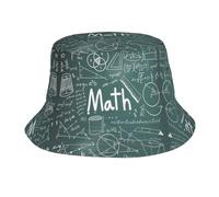 Formulas Formes Théorie Math Leçon Mot Bob Chapeau Chapeau de Soleil Printemps Plage Golf Pêche Amusant Vacances en plein air Hommes Femmes Chapeau de Soleil Randonnée Noir