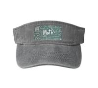 Formulas Formes Théorie Math Leçon Mot Imprimé Mots Délavé Casquette Unique Vintage Boucle Réglable Classique Mode Casual Sport Casquettes, gris, Taille unique