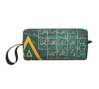 Formulas Formes Théorie Math Leçon Mot Imprimé Trousse de Maquillage Simple Voyage Cosmétique Sacs Cosmétiques Imperméable Trousse de Toilette Organisateur pour Femmes Mamans Filles, blanc, Taille