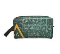 Formulas Formes Théorie Math Leçon Mots Imprimés Trousse de Maquillage Grande Trousse de Maquillage Voyage Imperméable Trousse de Toilette Organisateur pour Femmes Mamans Filles, blanc, Taille unique