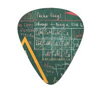 Formulas Shapes Theory Lot de 12 médiators pour guitare avec mots imprimés - Médiators confortables et polyvalents pour tous les styles de guitare et joueurs