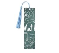 Formulas Shapes Theory Lot de 5 marque-pages en bois avec pompons, cadeaux pour homme et femme