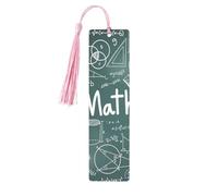 Formulas Shapes Theory Lot de 5 marque-pages en bois avec pompons, cadeaux pour homme et femme