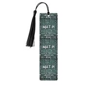 Formulas Shapes Theory Marque-page rectangulaire en bois avec trous et cordes