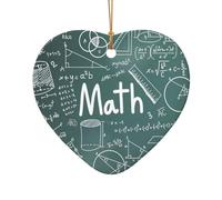 Formulas Shapes Theory Math Leçon Word Décoration de Noël - Décoration de sapin de Noël, cadeau festif, cadeau pour les amis