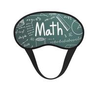 Formulas Shapes Theory Math Leçon Word Masque de sommeil pour adultes Occultant Confortable Masque pour les yeux Bloque la lumière pour les voyages, le yoga
