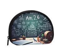 Formulas Shapes Theory Math Leçon Word Minis Sac de rangement Coquille Portefeuille Petit porte-monnaie avec fermeture éclair Sac à main pour monnaie clés Vous pouvez également stocker tous les petits