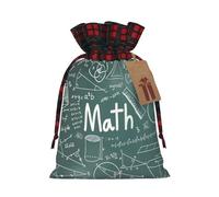 Formulas Shapes Theory Math Leçon Word Print Christmas Drawstring Gift Festive Packaging Christmas Birthday Bags Wrapings Needs