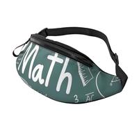 Formulas Shapes Theory Math Leçon Word Print Hommes Femmes Sac banane élégant Sac de taille Confort Pack Voyage pour Randonnée Cyclisme et Course à Pied