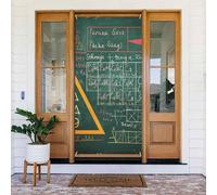 Formulas Shapes Theory Math Leçon Word Printed Door Banner Hanging Party Door Cover Decoration Fabric Door Curtain for Holiday Indoor Outdoor Decor